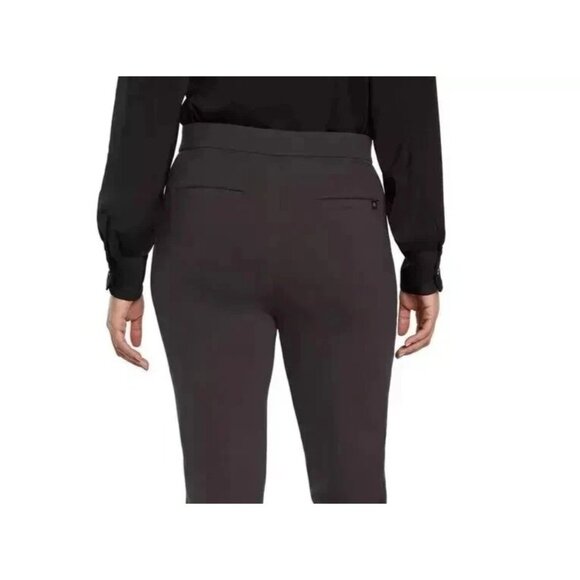 Banana Republic Women's 8 Straight Leg Ponte Pants Flat Front Slacks Brown - Picture 5 of 6